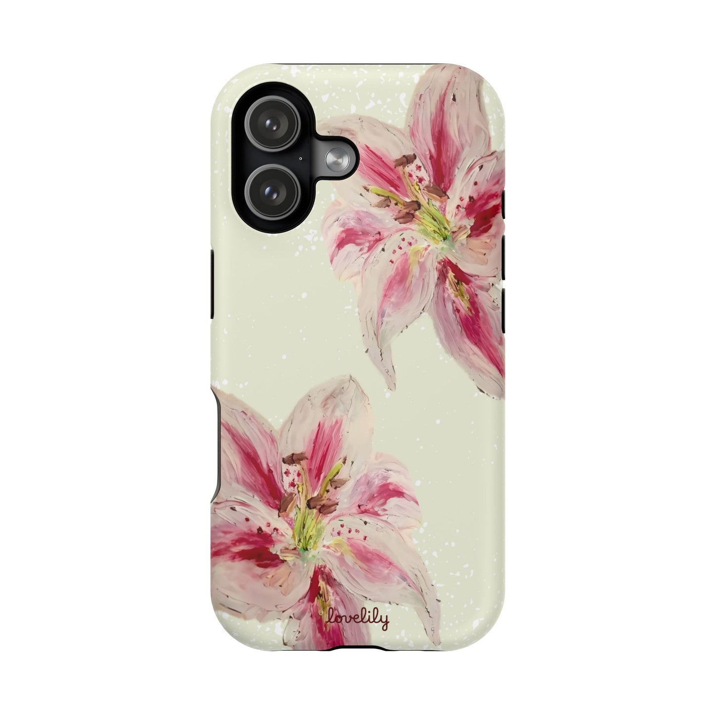 MAGSAFE acrylic lily stacked phone case