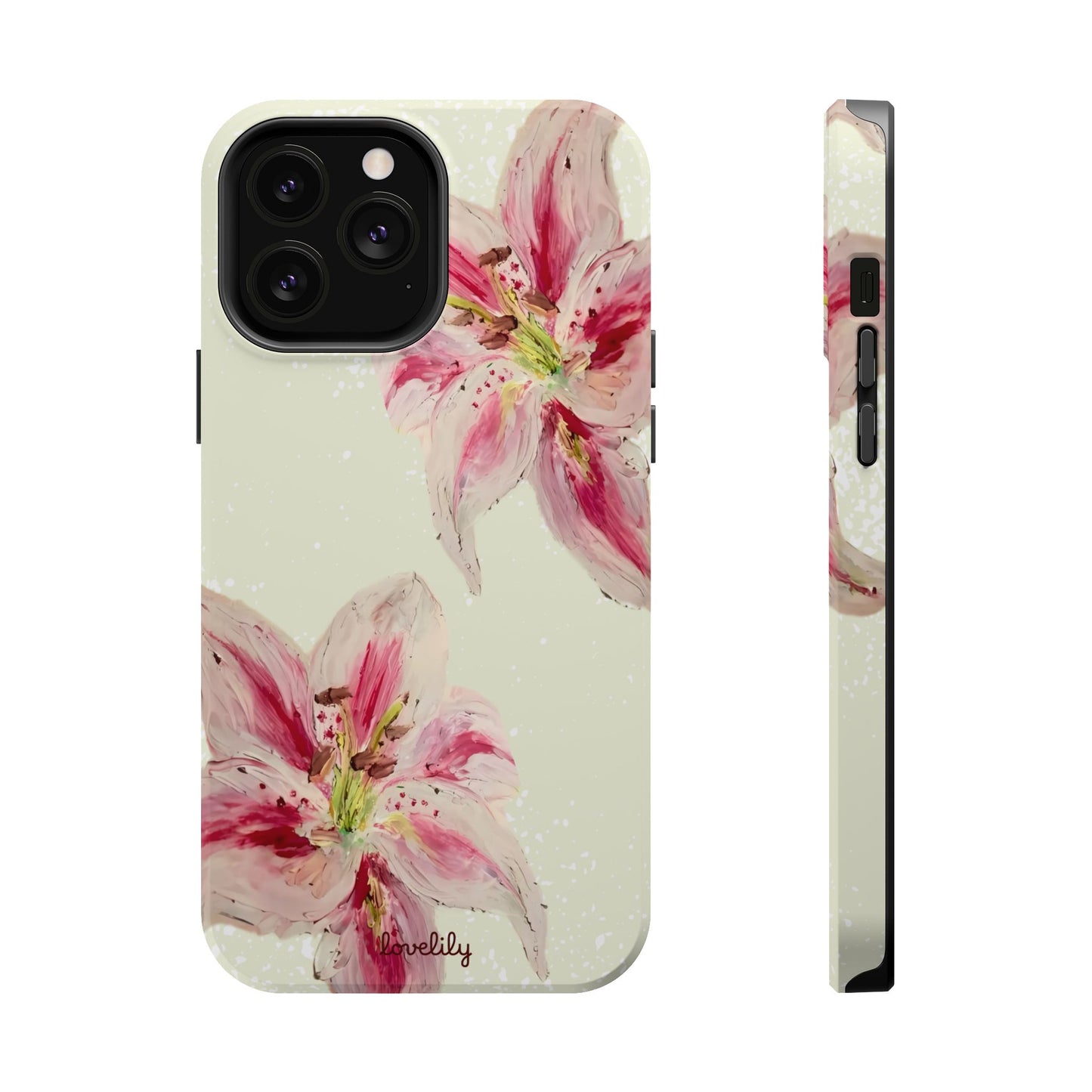 MAGSAFE acrylic lily stacked phone case
