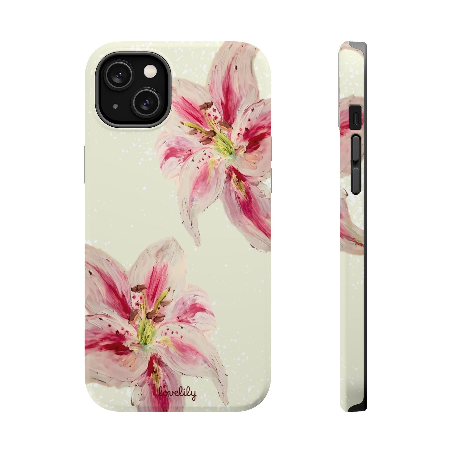 MAGSAFE acrylic lily stacked phone case