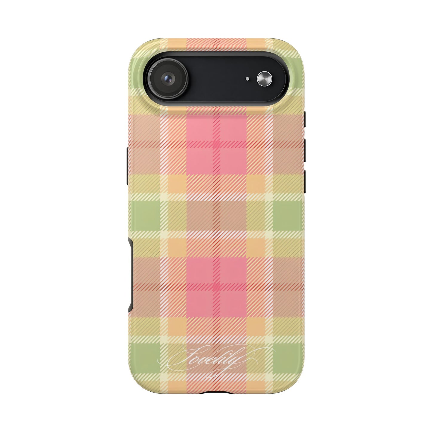 plaid colorful! stacked phone case