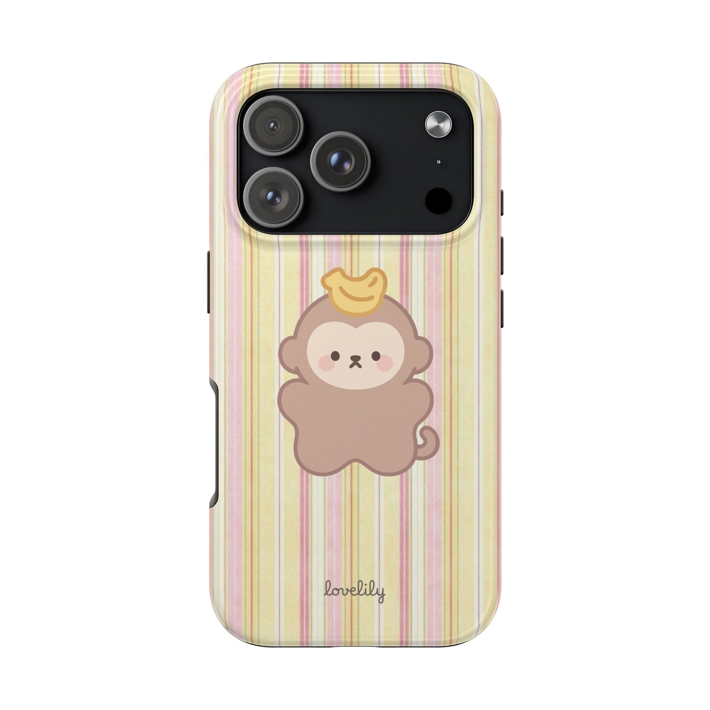lil monkey stacked phone case