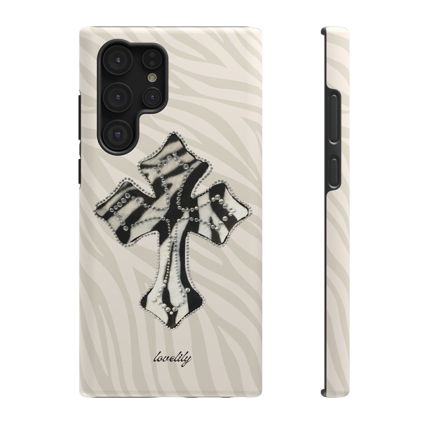 zebra cross stacked phone case
