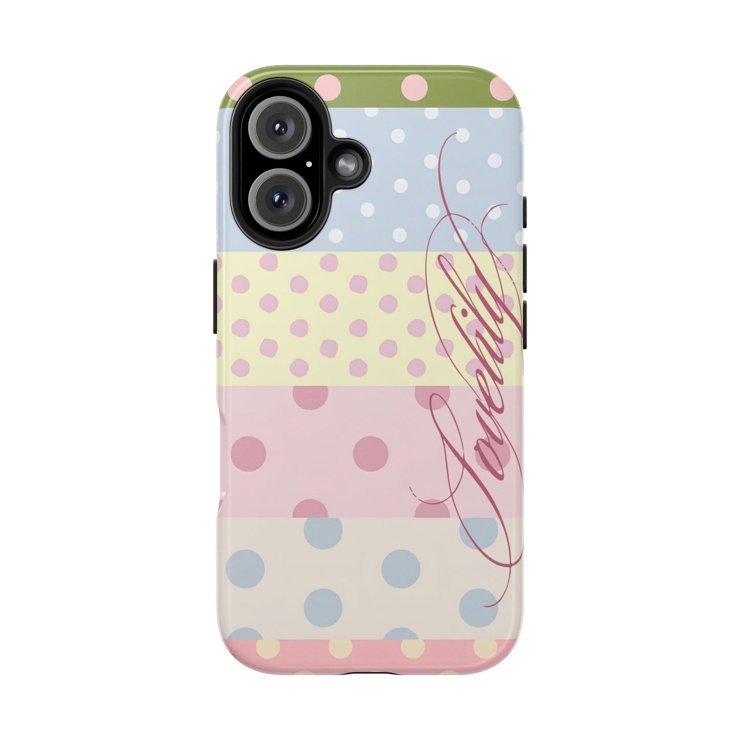 polka dot pattern! stacked phone case