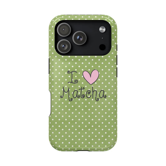 MAGSAFE i <3 matcha ! stacked phone case