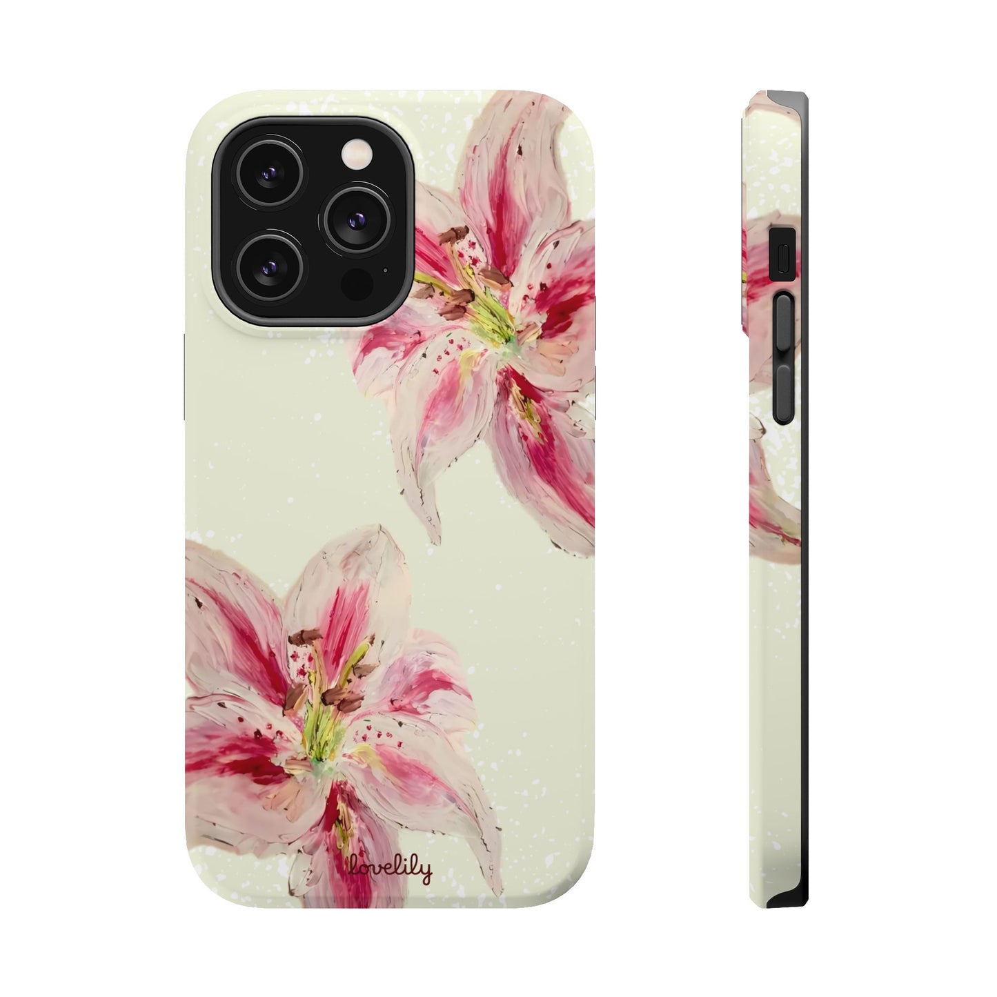 MAGSAFE acrylic lily stacked phone case