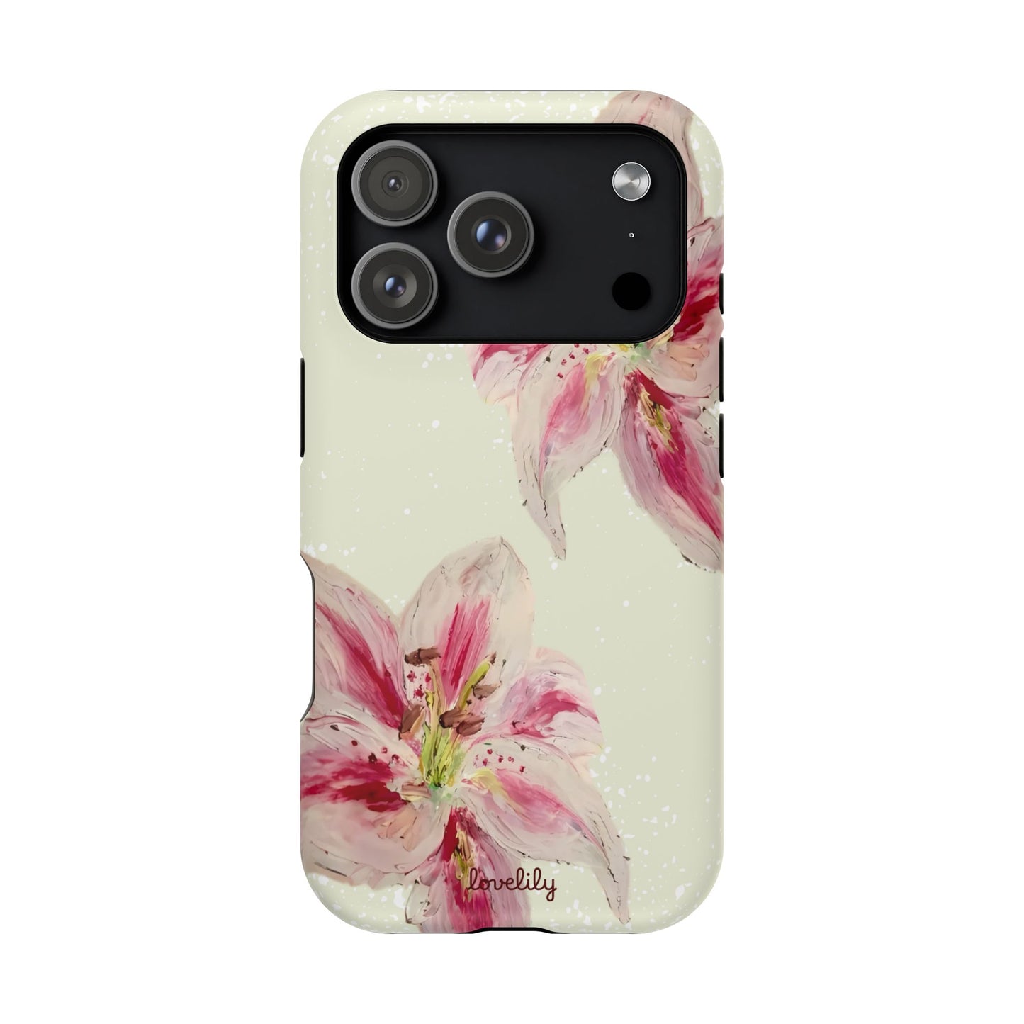 MAGSAFE acrylic lily stacked phone case