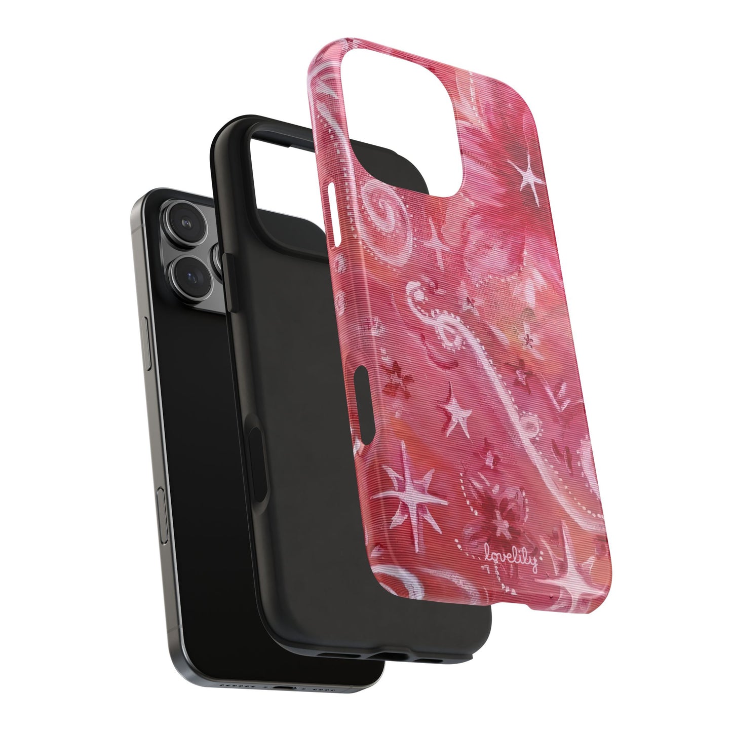 hibiscus dreams stacked phone case