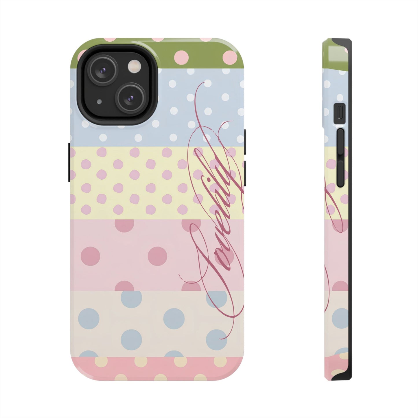 polka dot pattern! stacked phone case