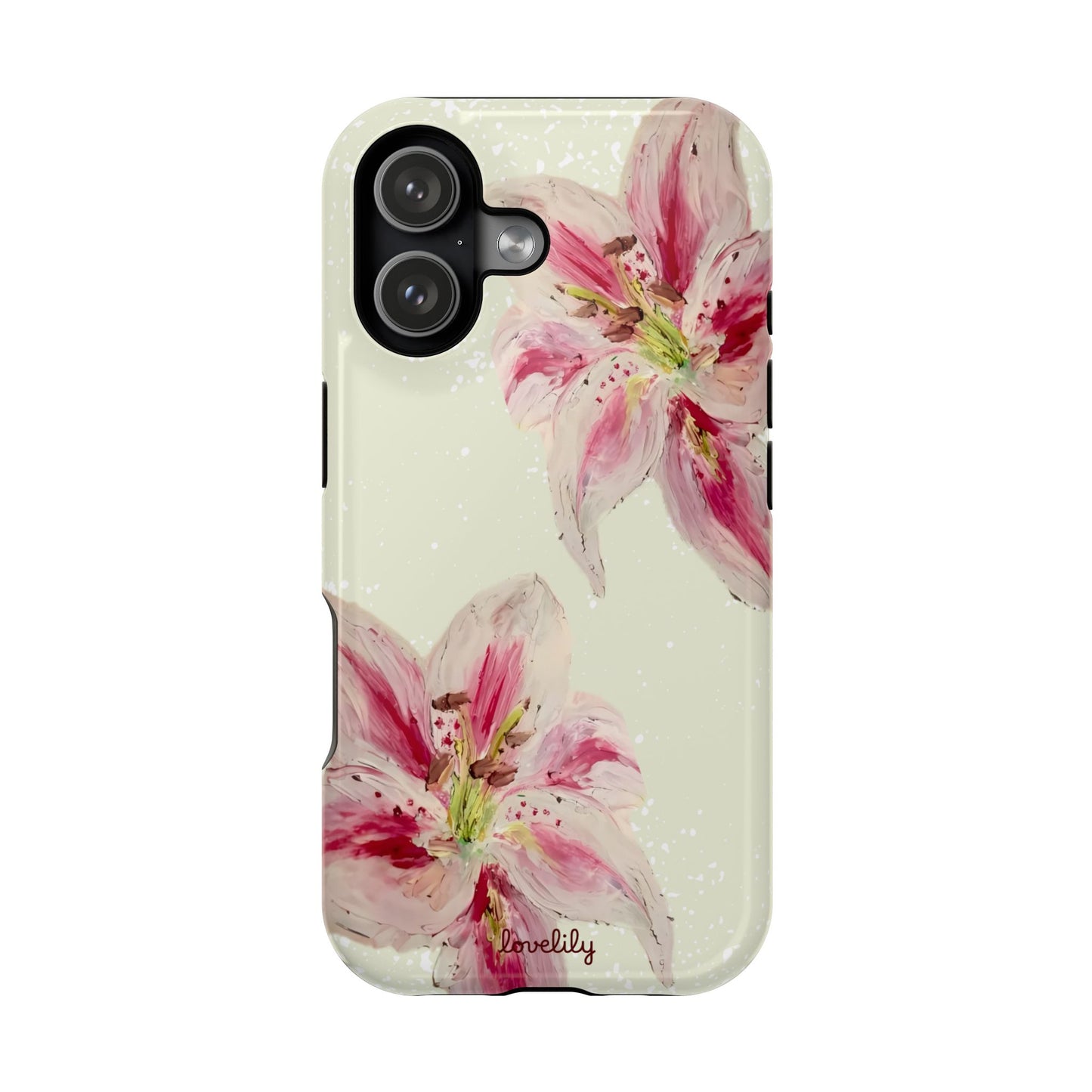 MAGSAFE acrylic lily stacked phone case