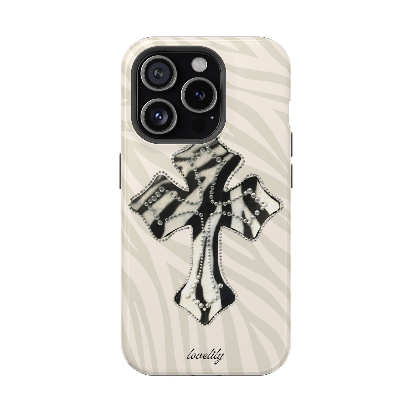 zebra cross stacked phone case