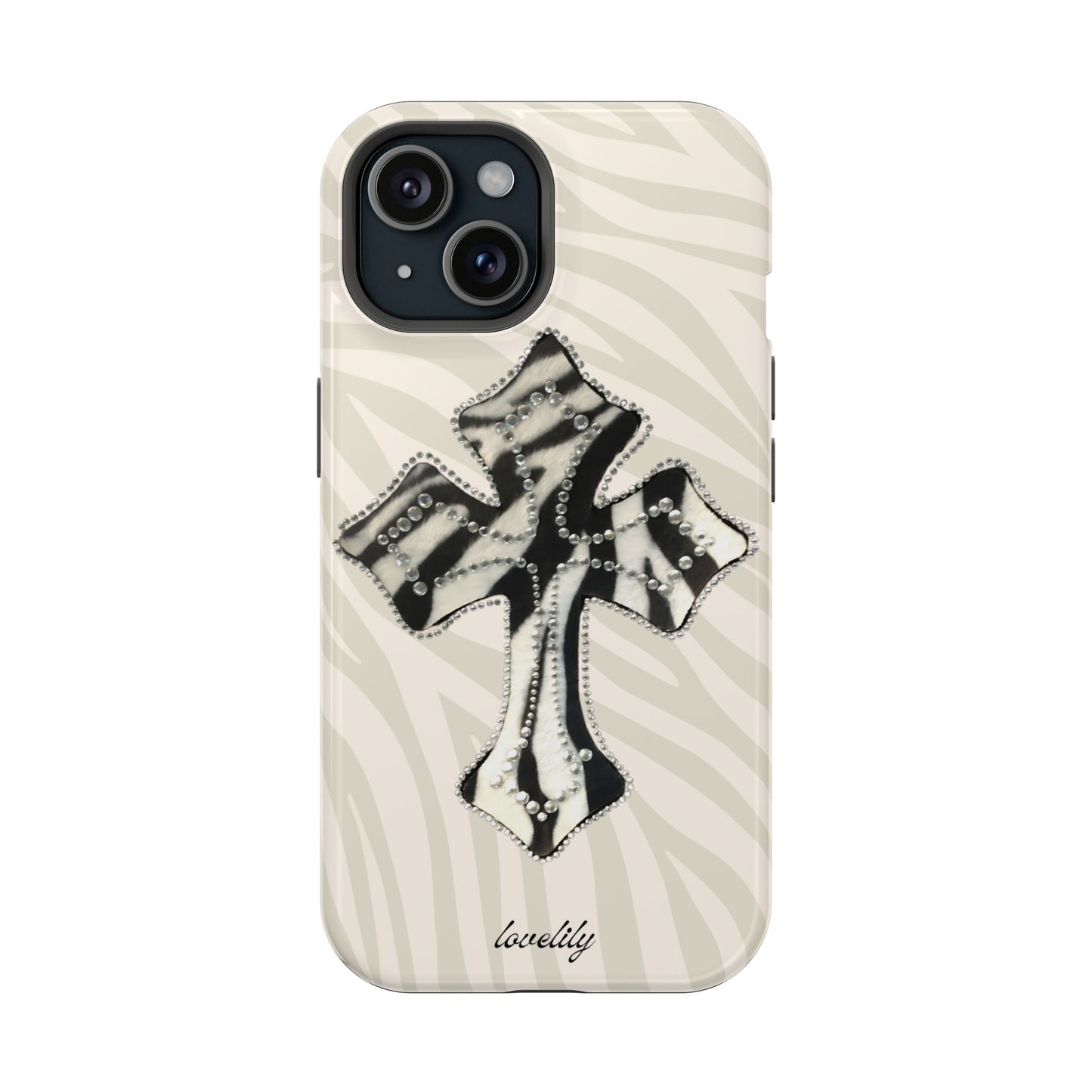 zebra cross stacked phone case