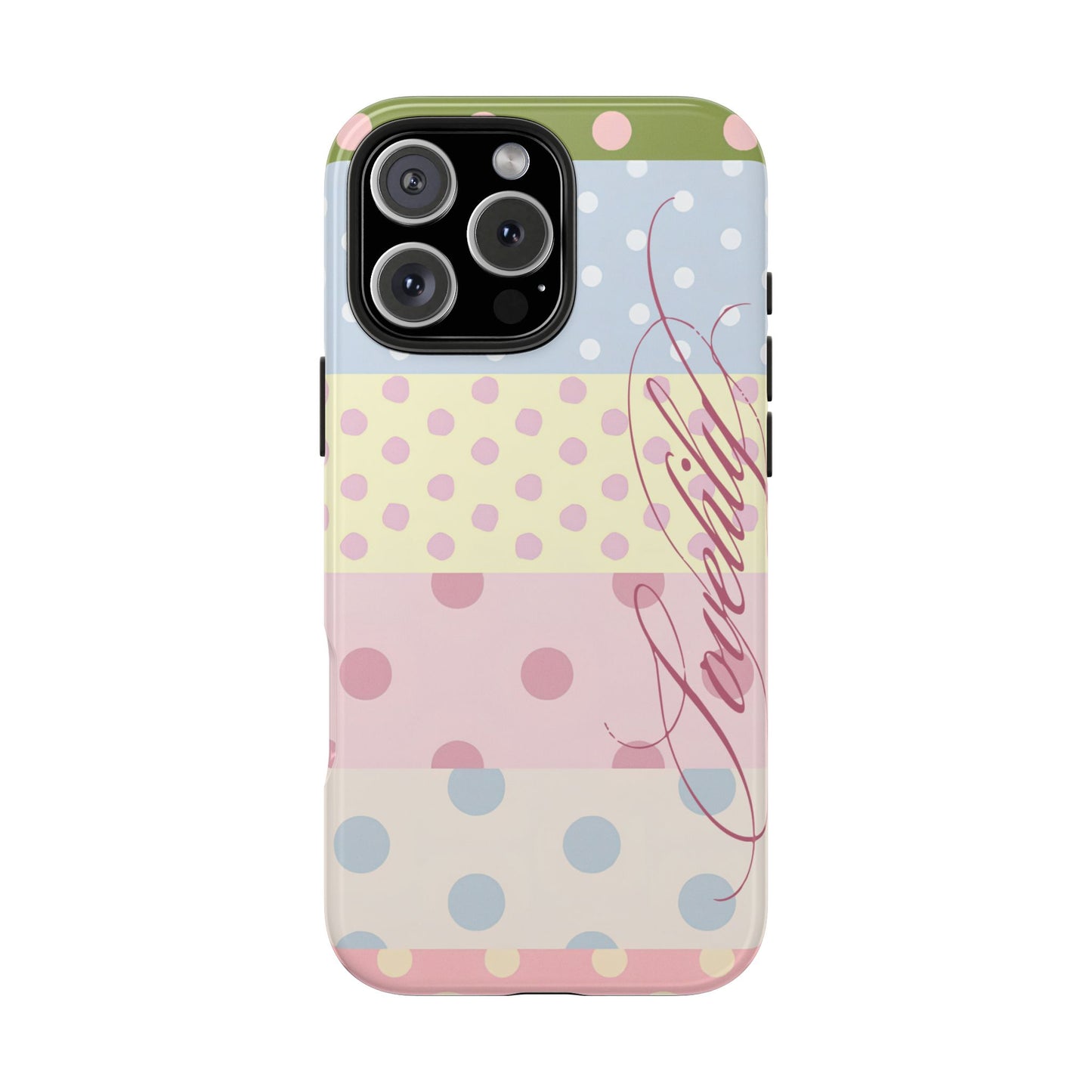 polka dot pattern! stacked phone case