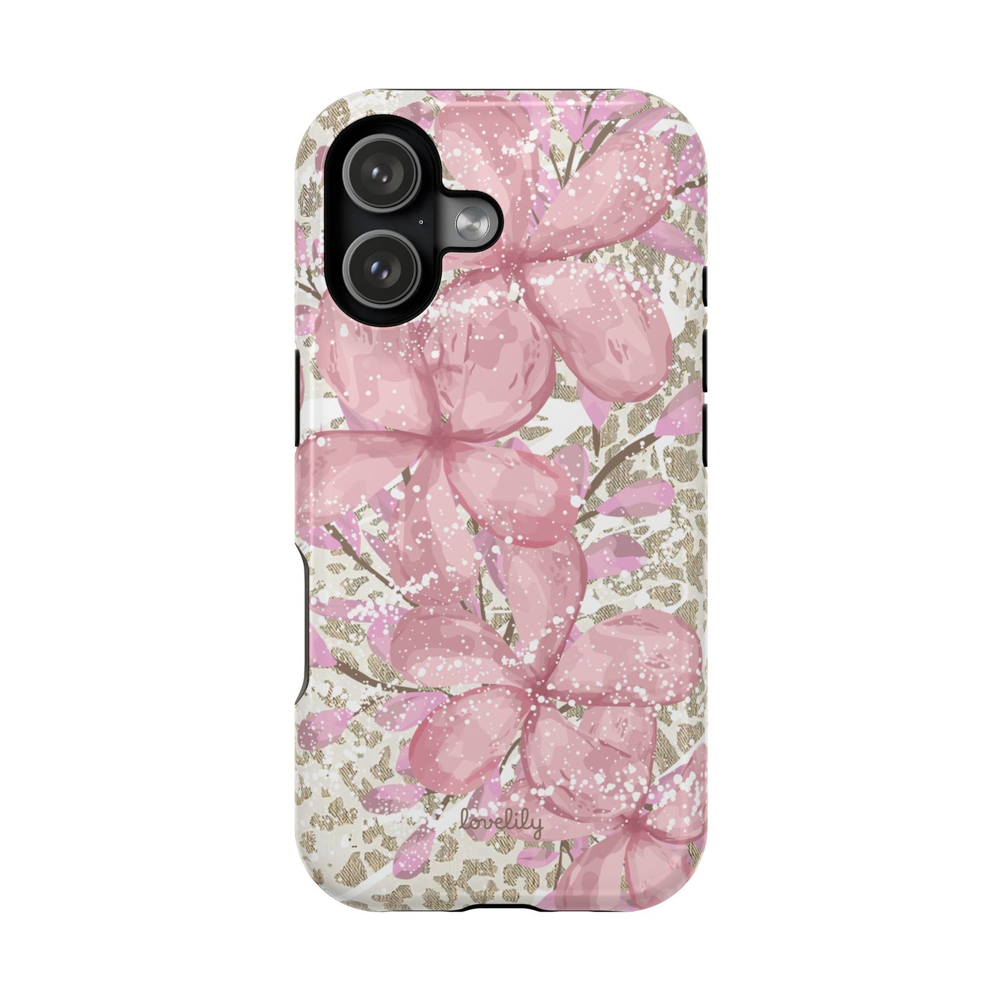 MAGSAFE plumeria bliss stacked phone case