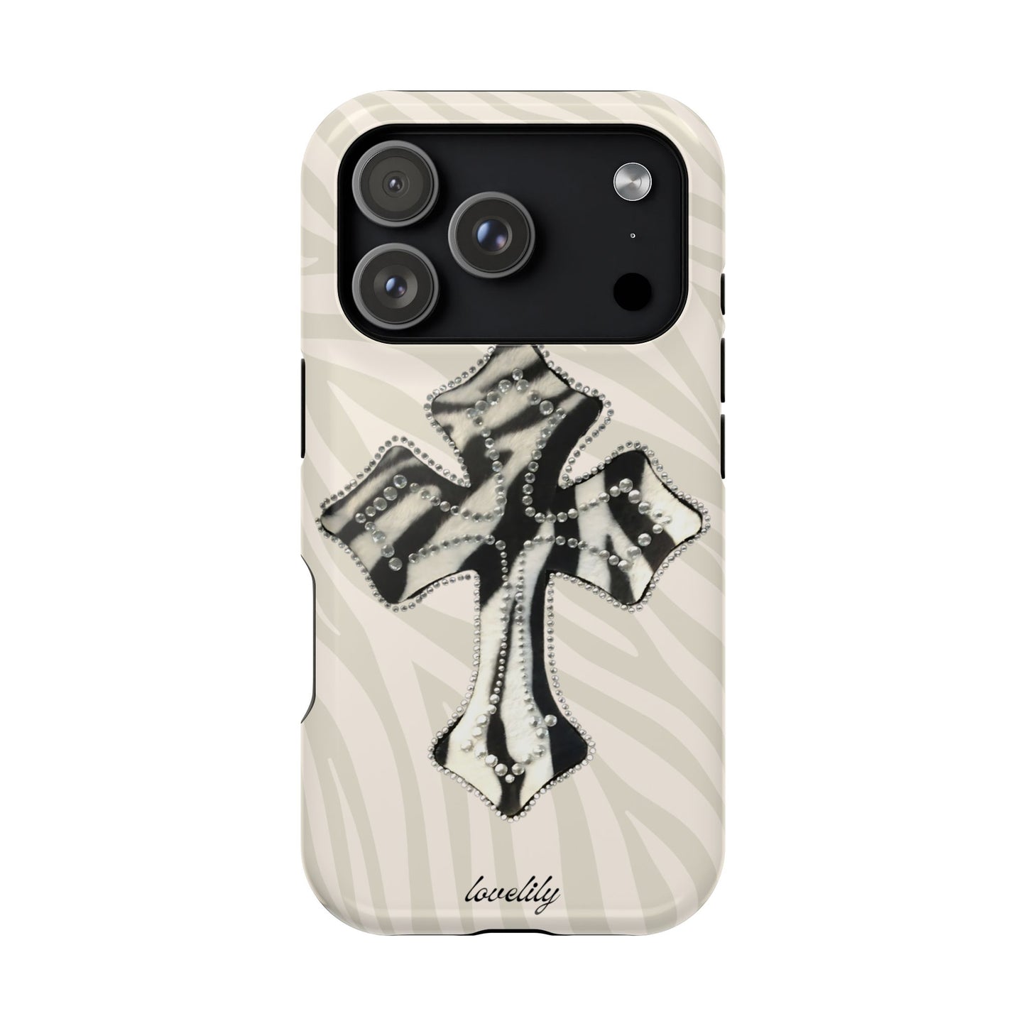 zebra cross stacked phone case