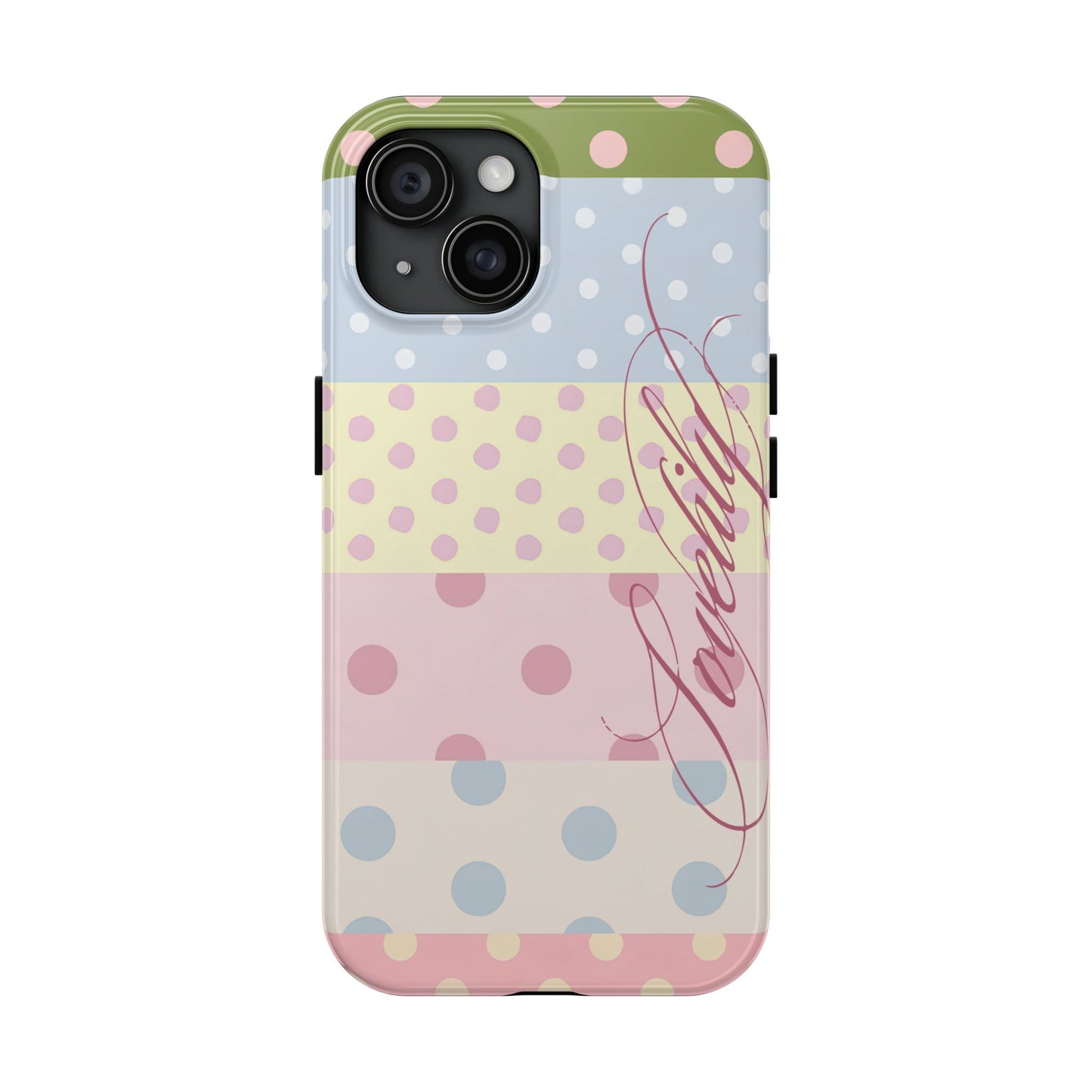 polka dot pattern! stacked phone case
