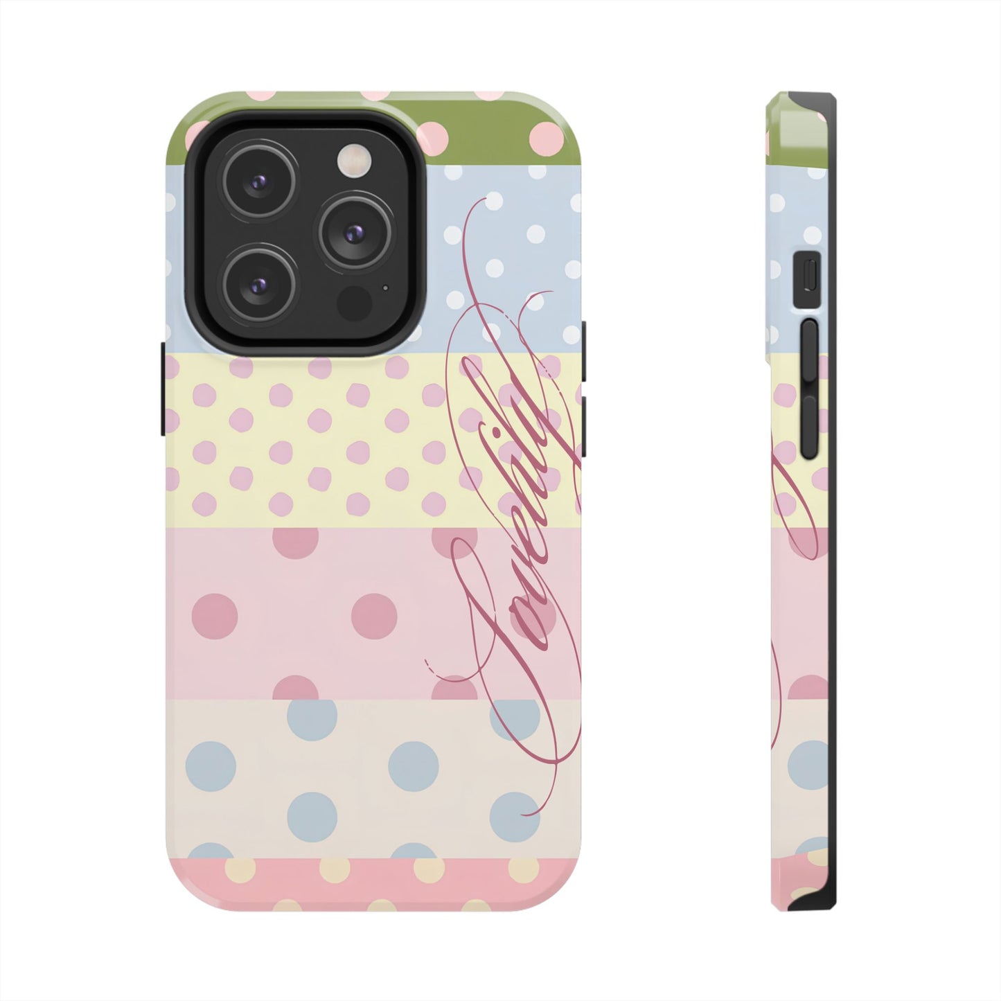 polka dot pattern! stacked phone case