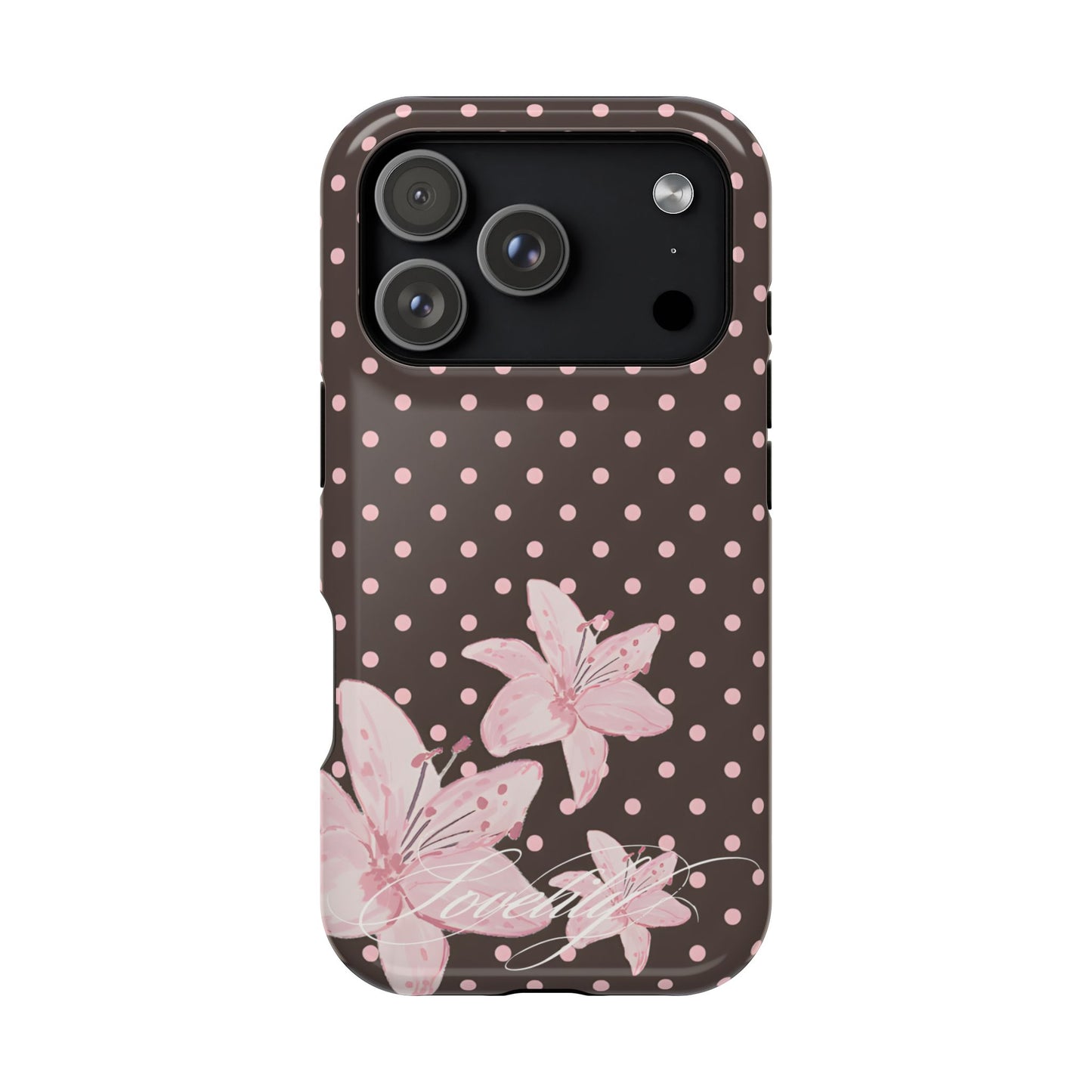 MAGSAFE simple polka flowers! stacked phone case