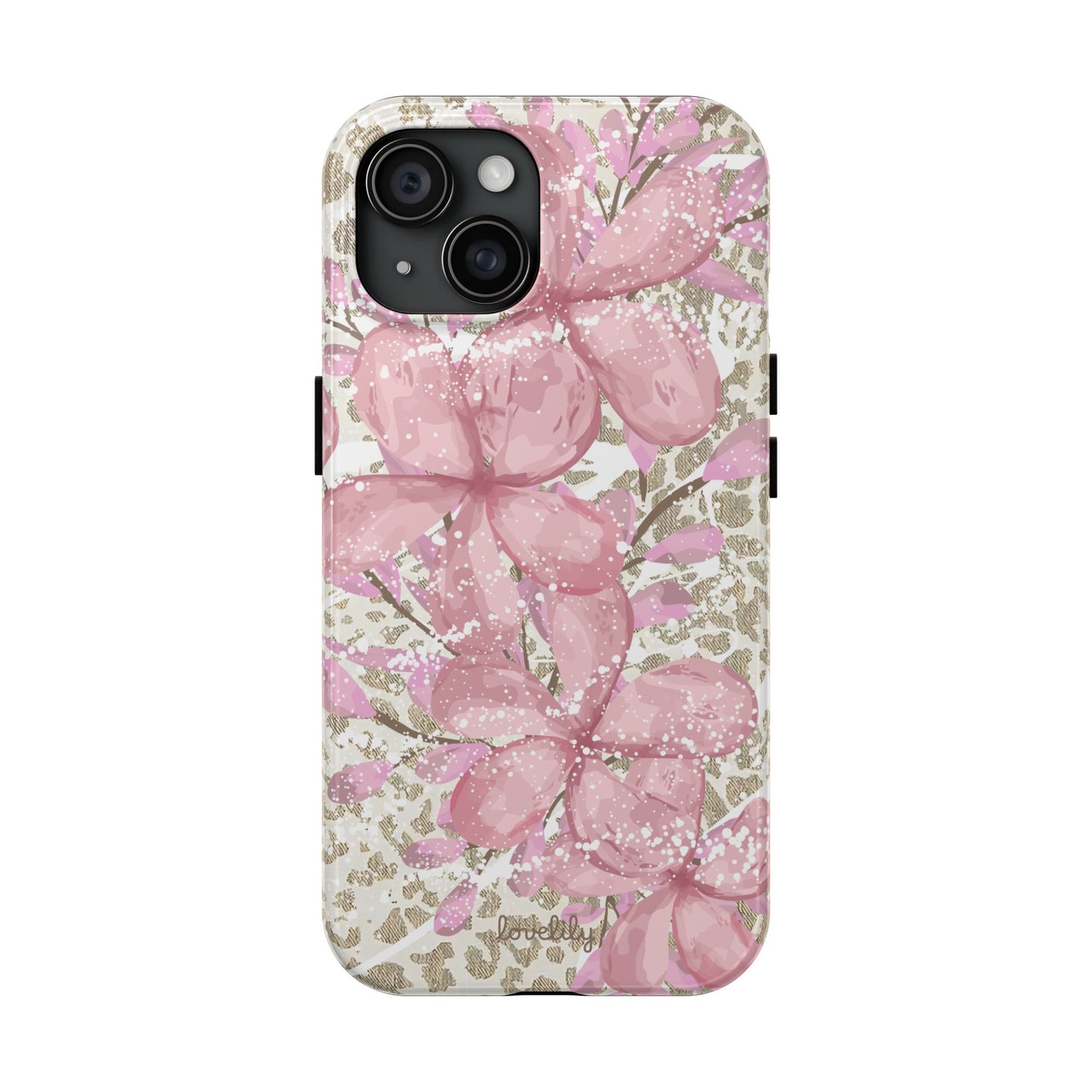 plumeria bliss stacked phone case