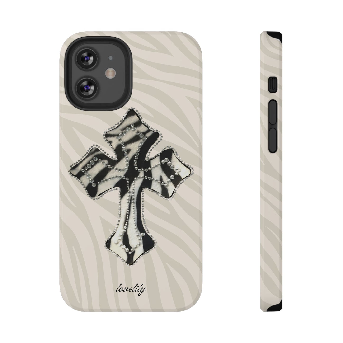 zebra cross stacked phone case