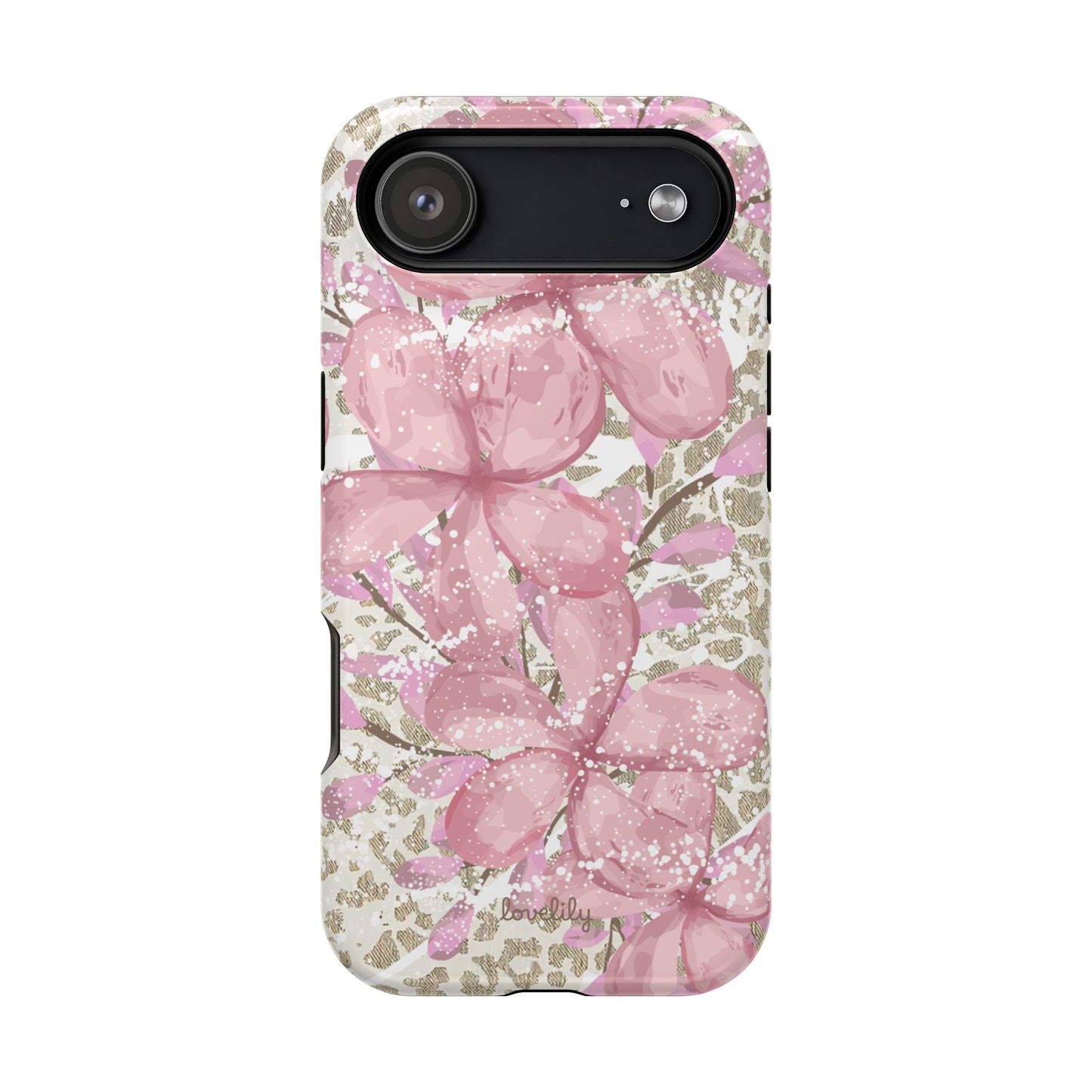 MAGSAFE plumeria bliss stacked phone case