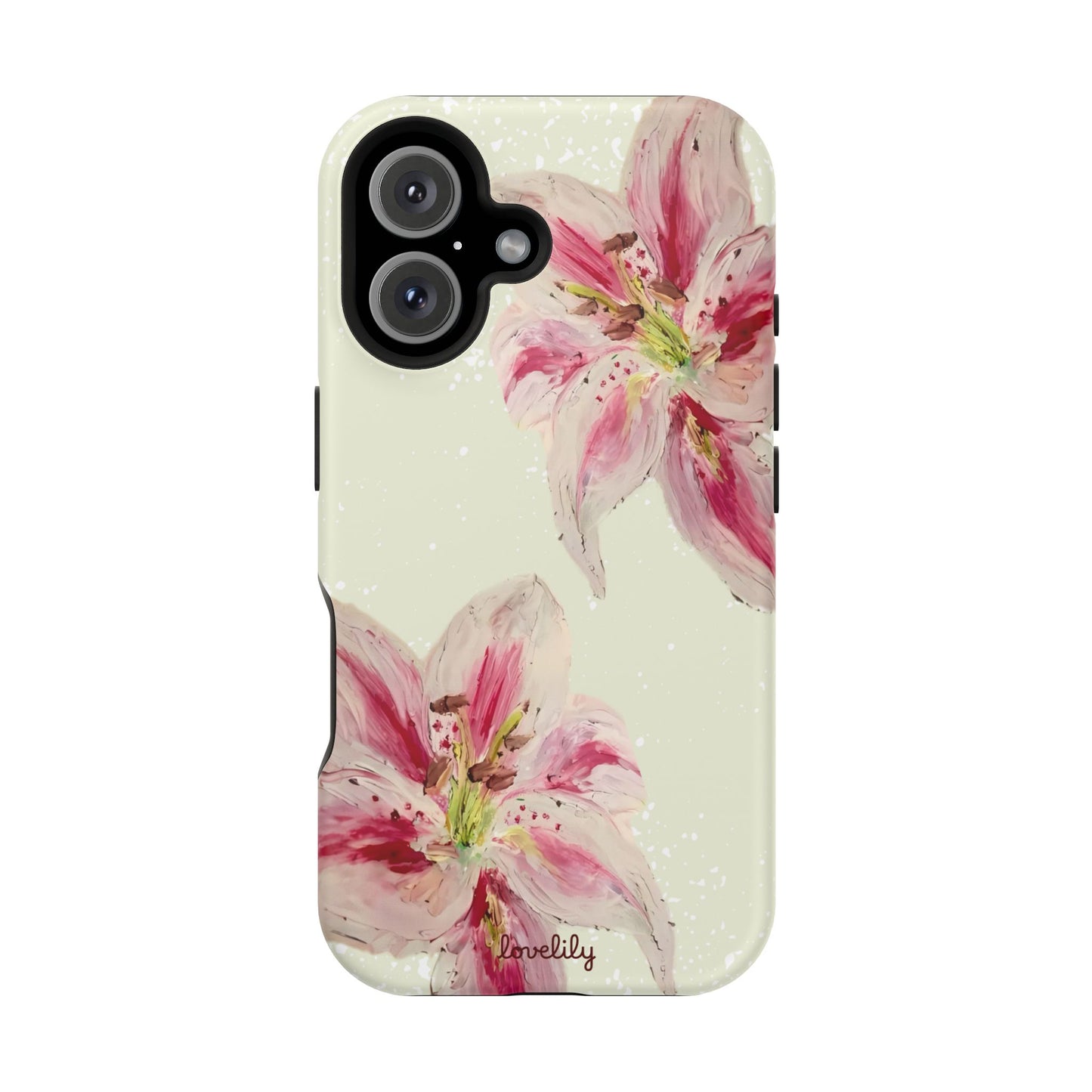 MAGSAFE acrylic lily stacked phone case