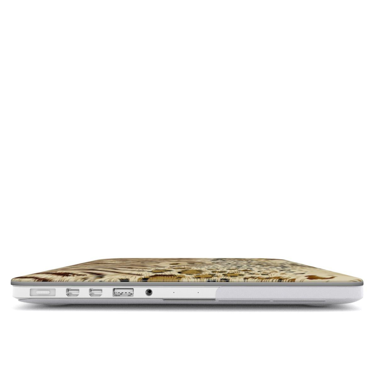 striped leopard macbook case