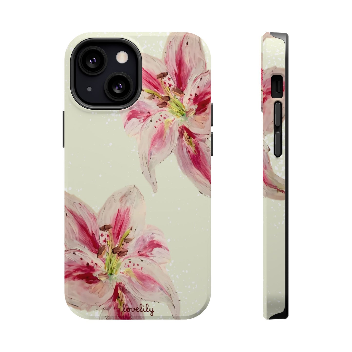 MAGSAFE acrylic lily stacked phone case