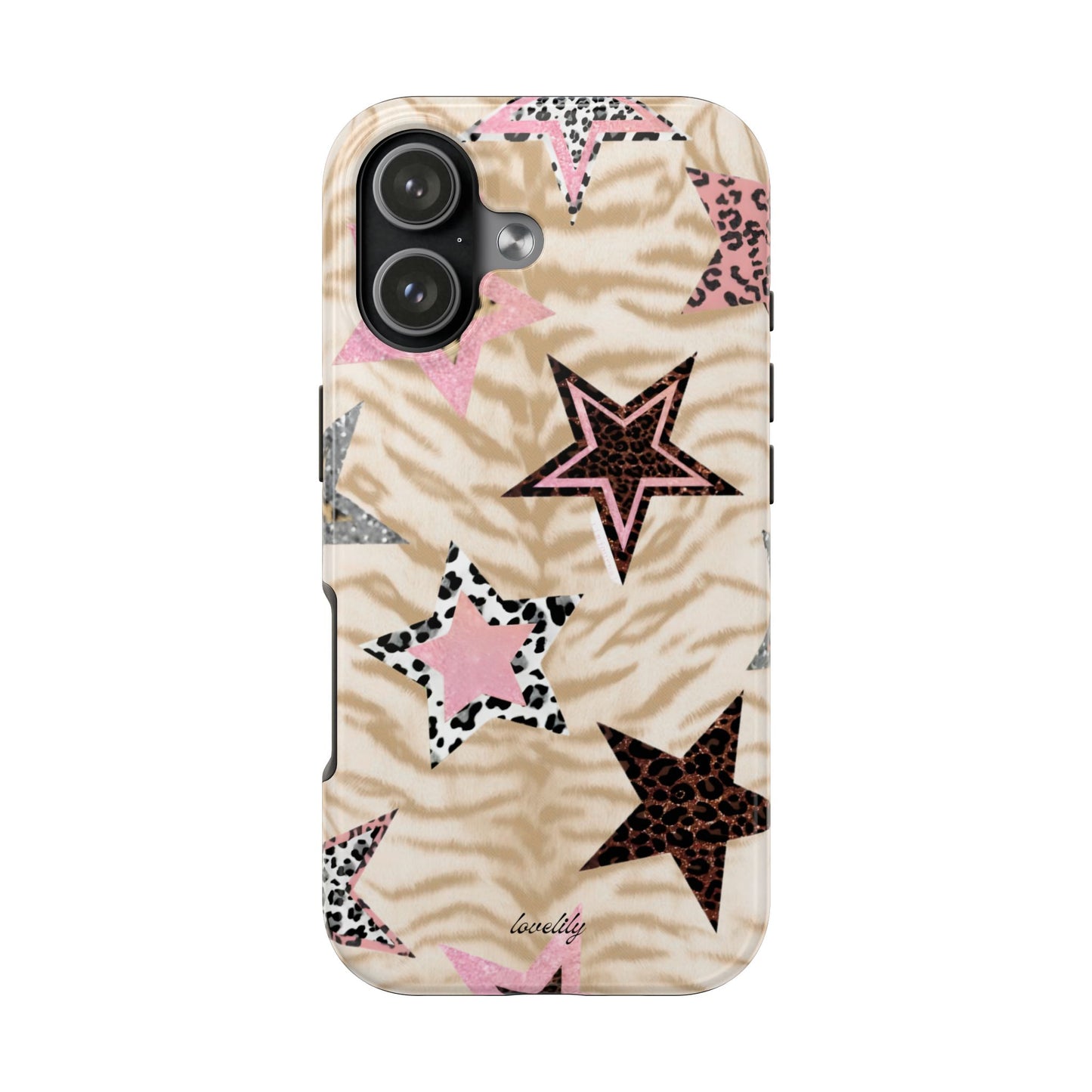 pink stars *** stacked phone case