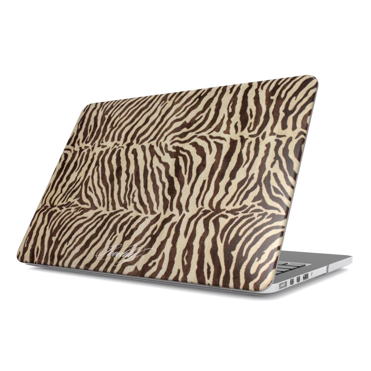 brown zebra macbook Case
