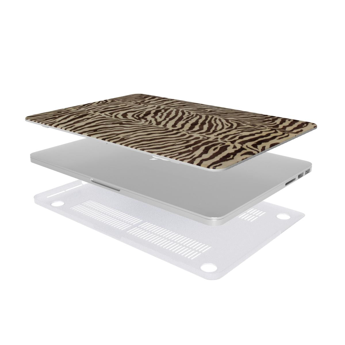 brown zebra macbook Case