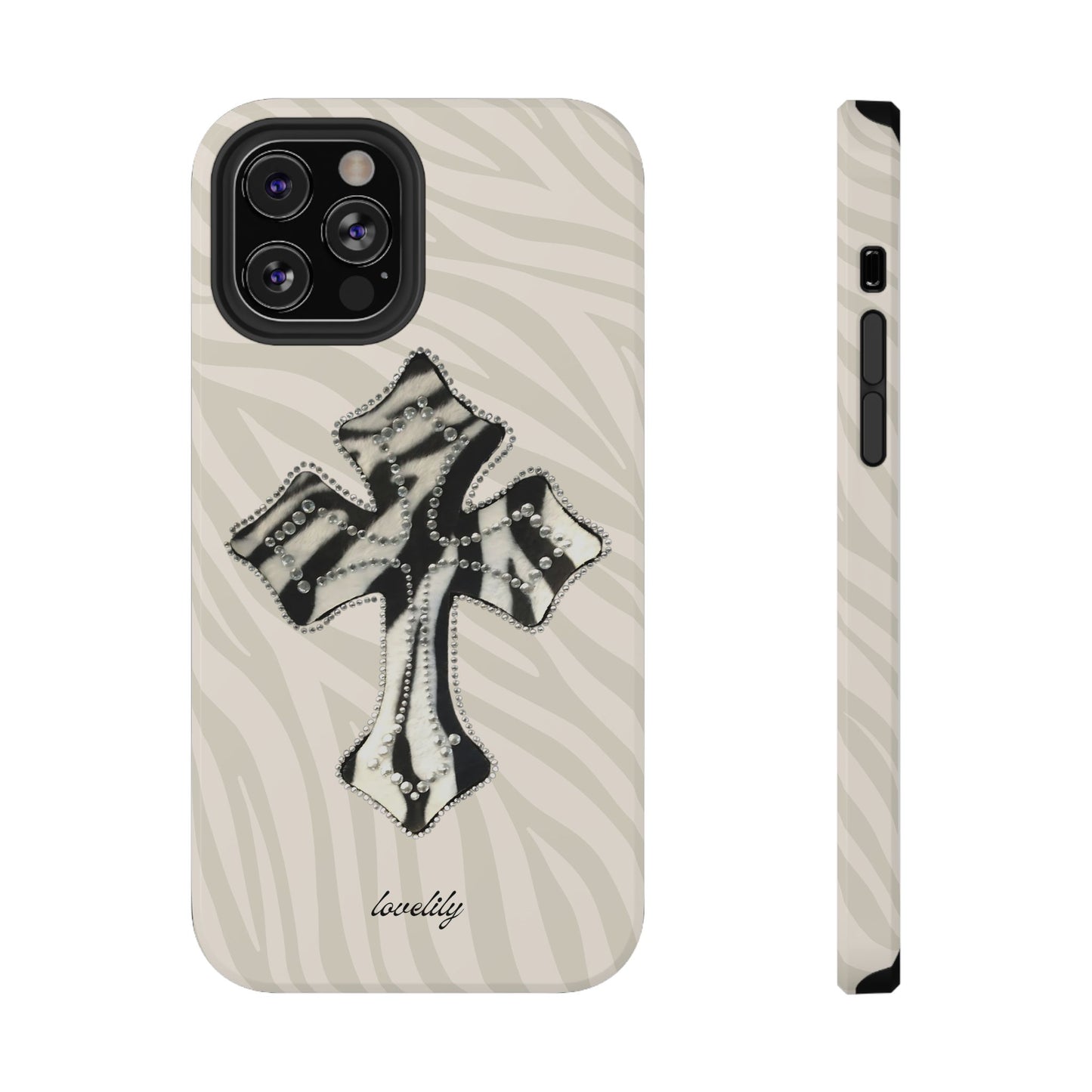 zebra cross stacked phone case