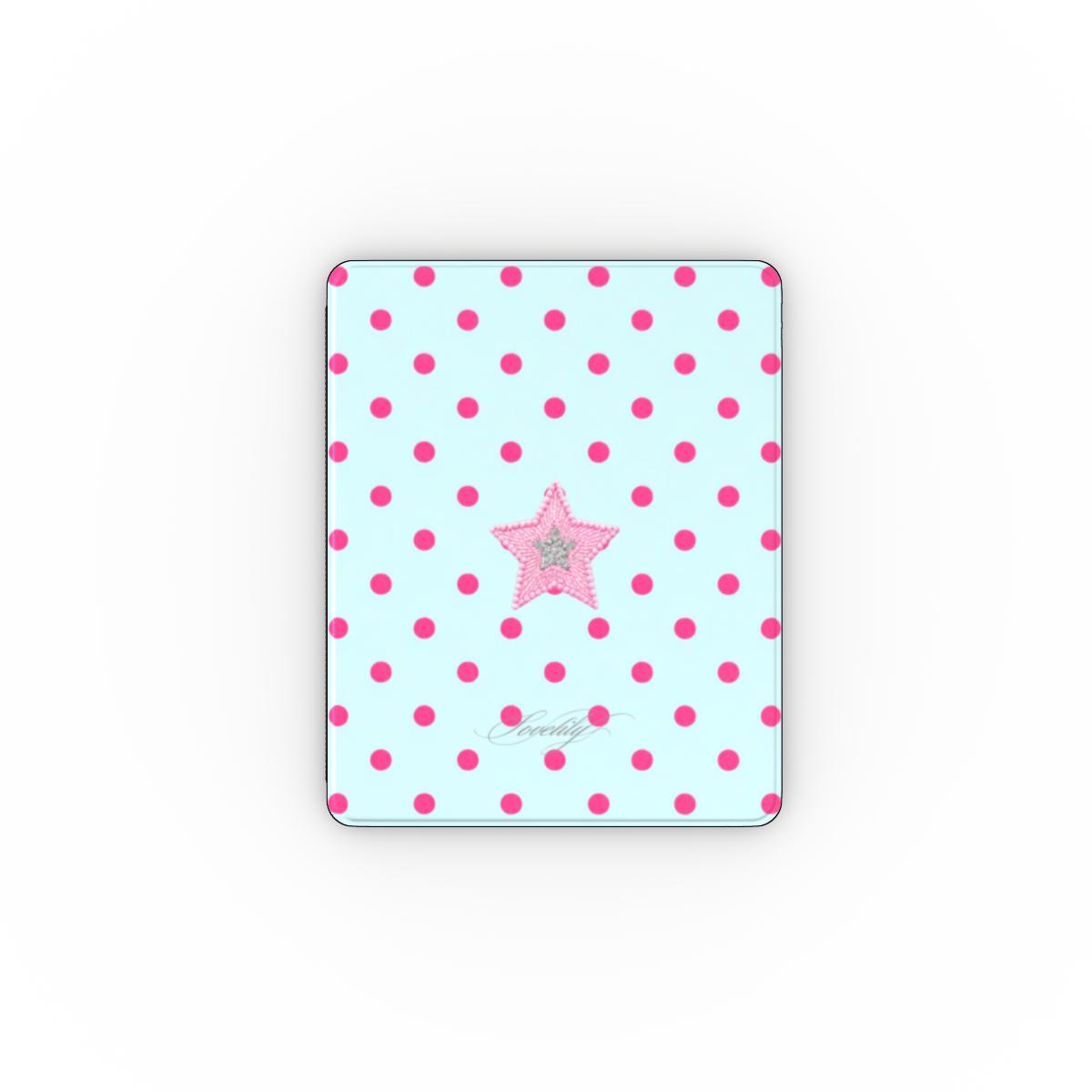 mint polka dot ipad case!