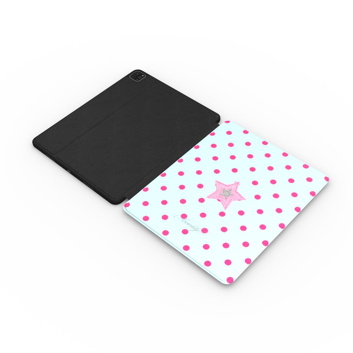 mint polka dot ipad case!