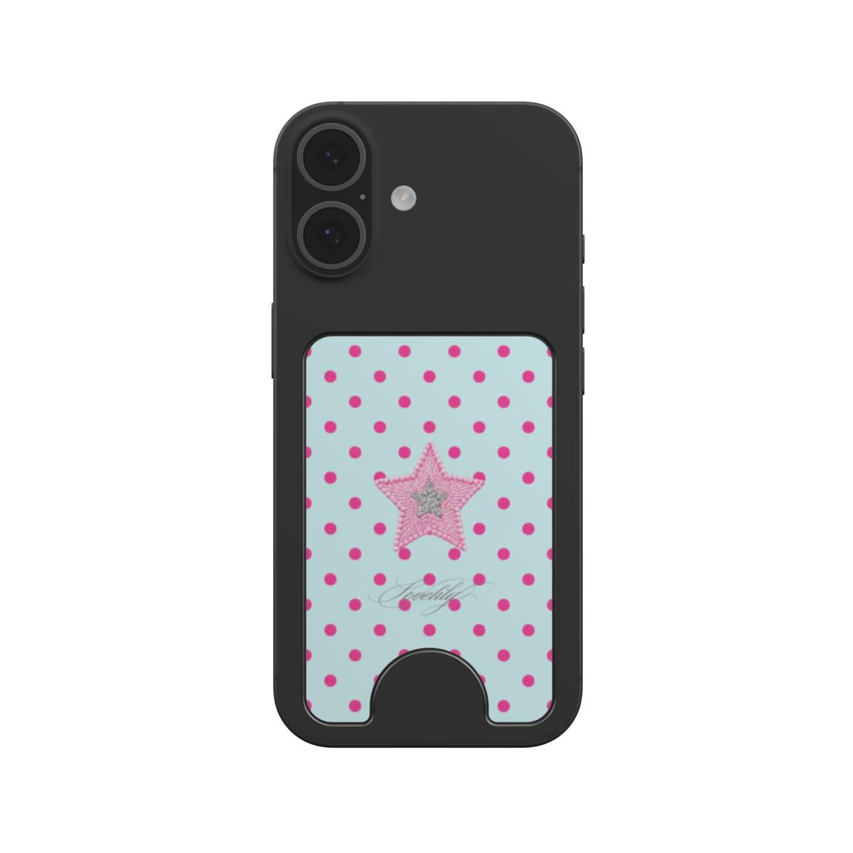 mint polka dots magnetic wallet!
