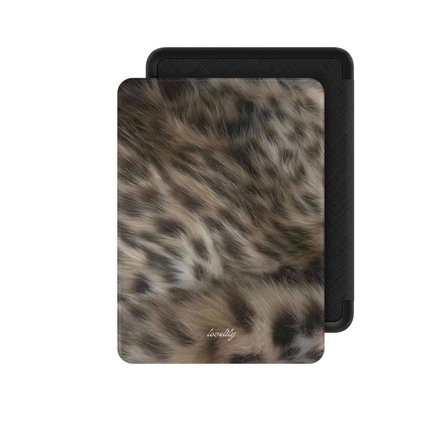 leopard fur kindle case