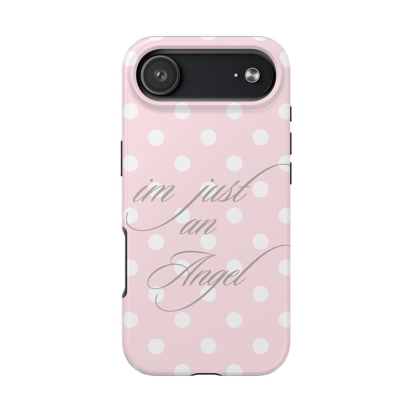 im just an angel stacked phone case