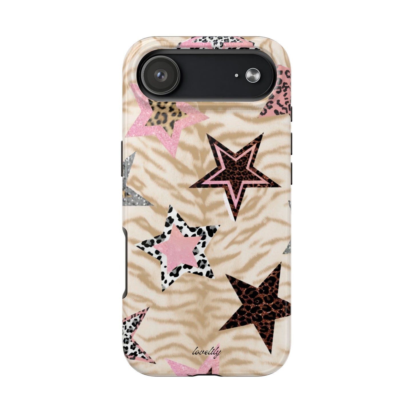 pink stars *** stacked phone case