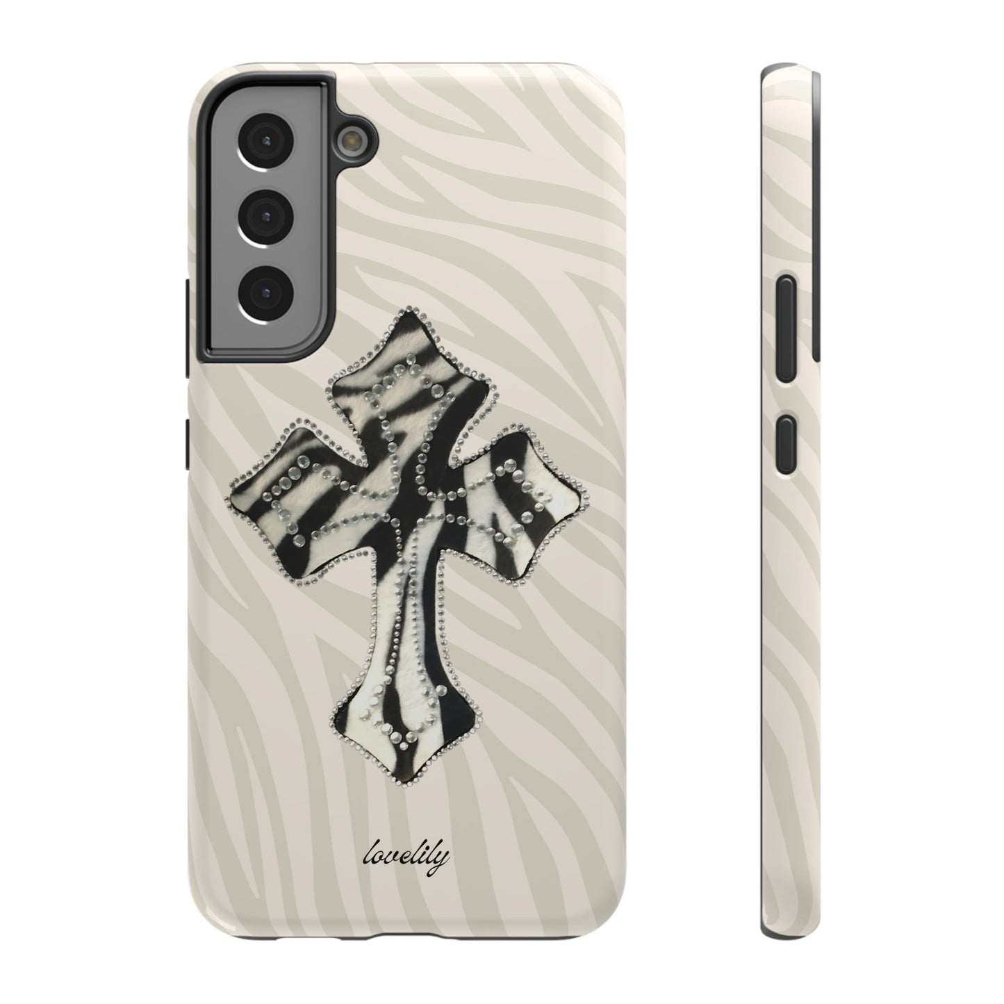 zebra cross stacked phone case