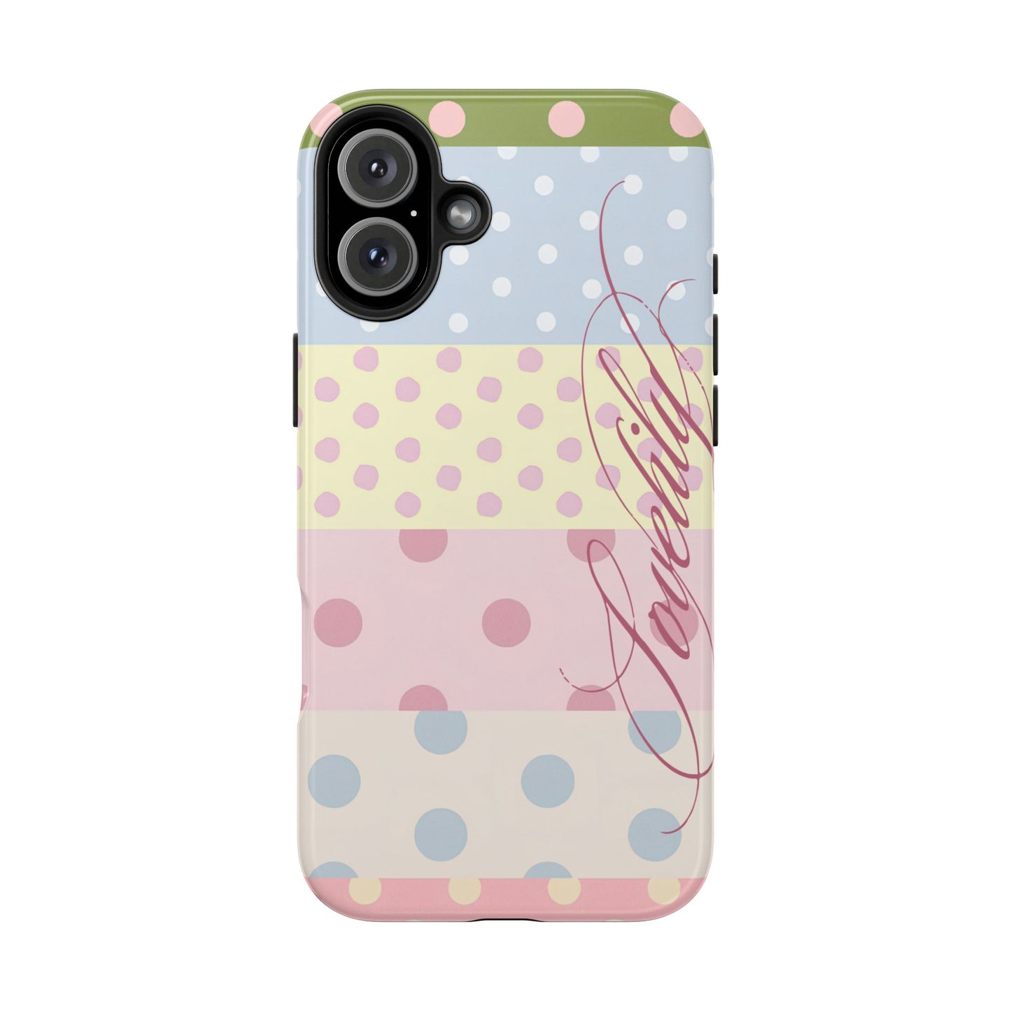 polka dot pattern! stacked phone case