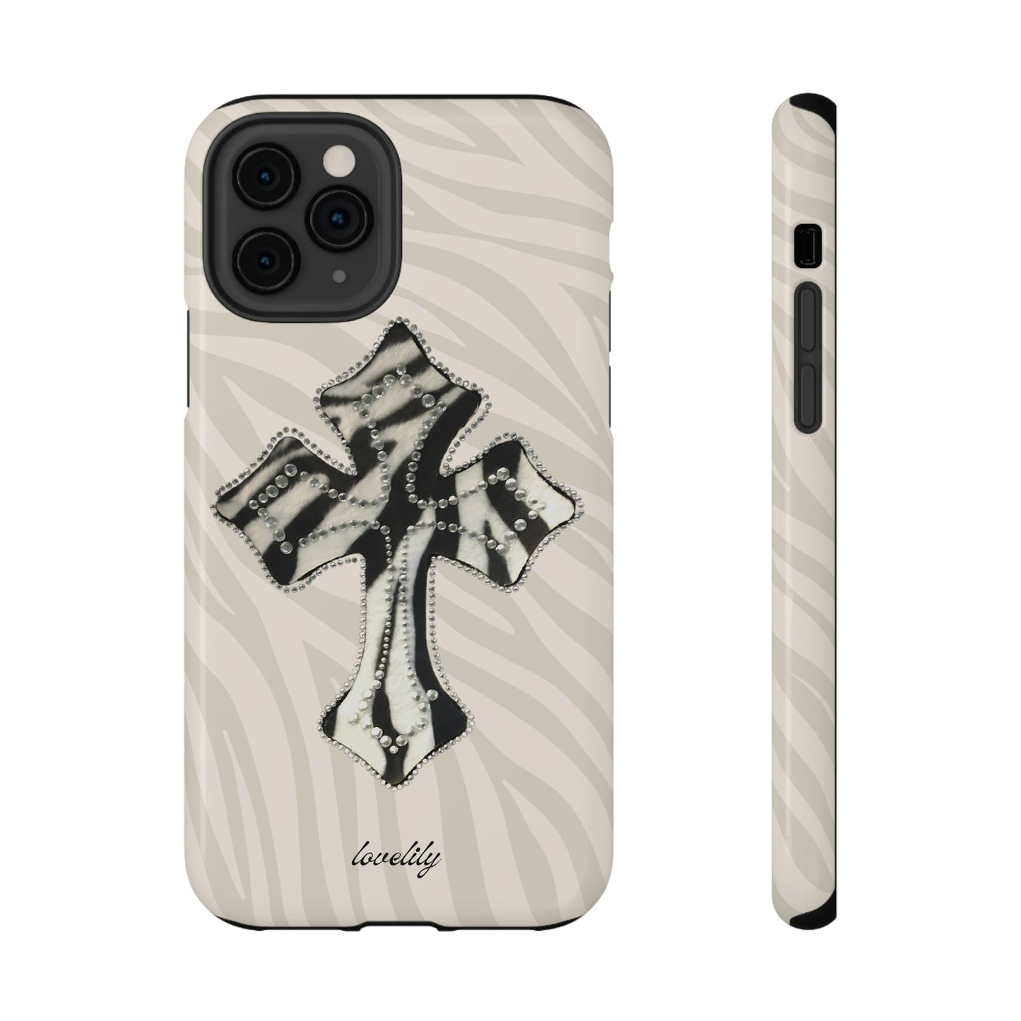 zebra cross stacked phone case