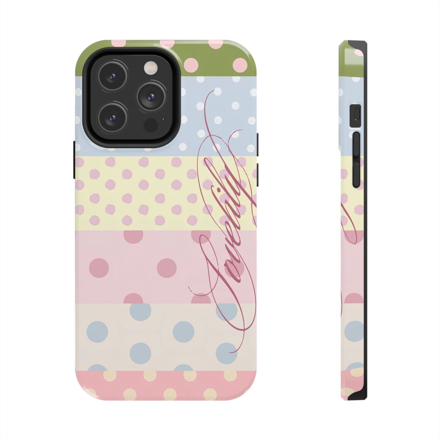 polka dot pattern! stacked phone case