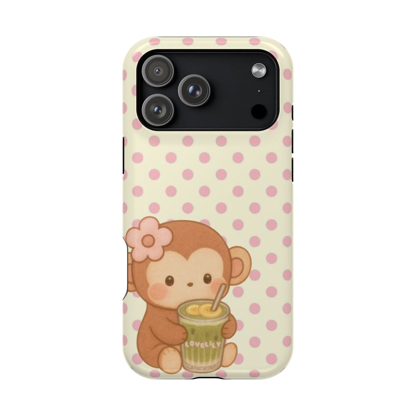 MAGSAFE banana matcha monkey! stacked phone case