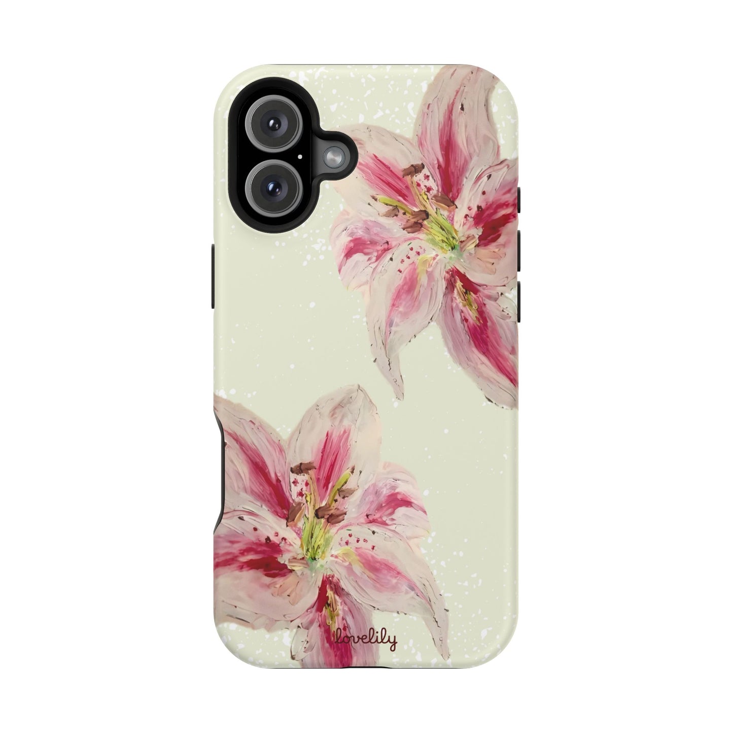 MAGSAFE acrylic lily stacked phone case