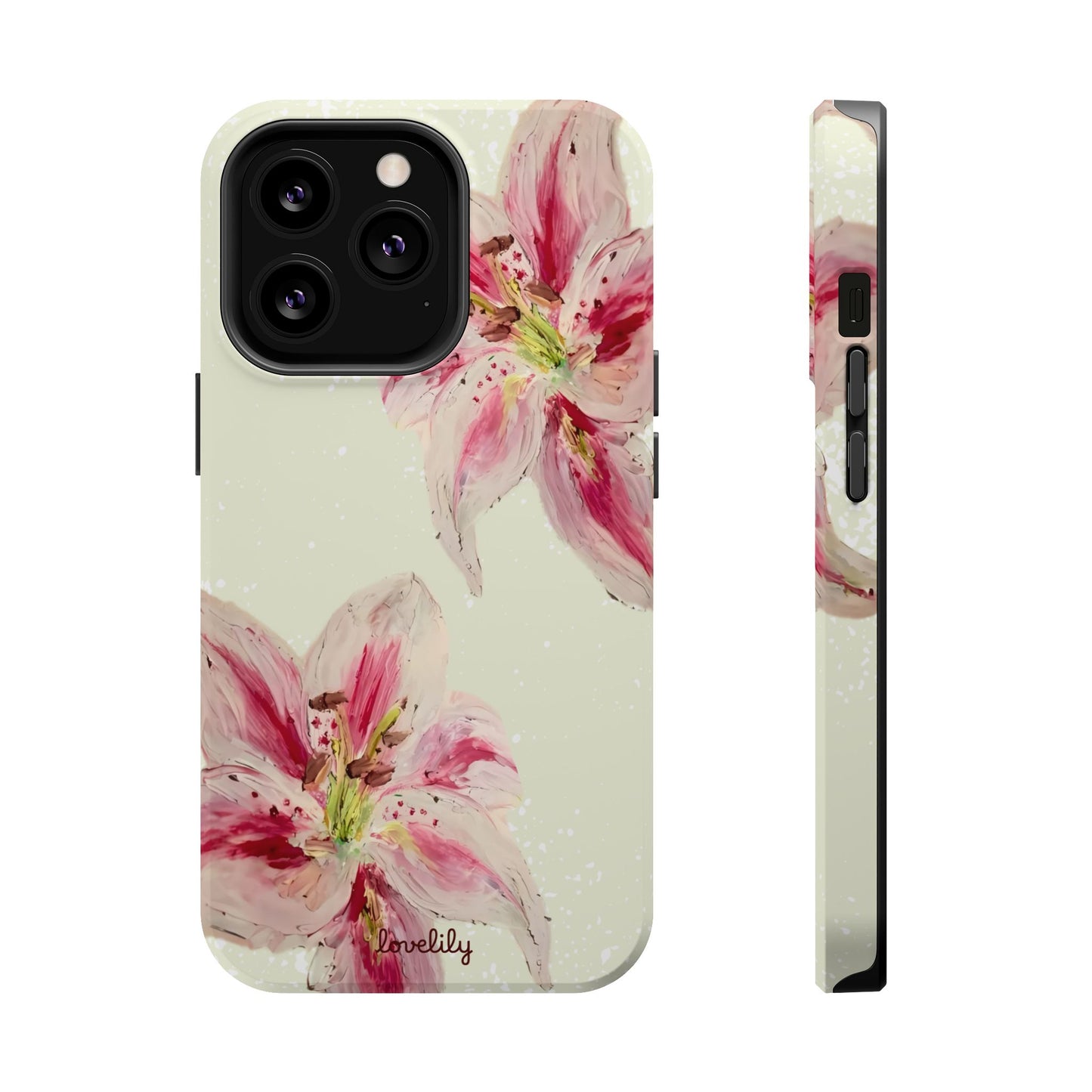 MAGSAFE acrylic lily stacked phone case