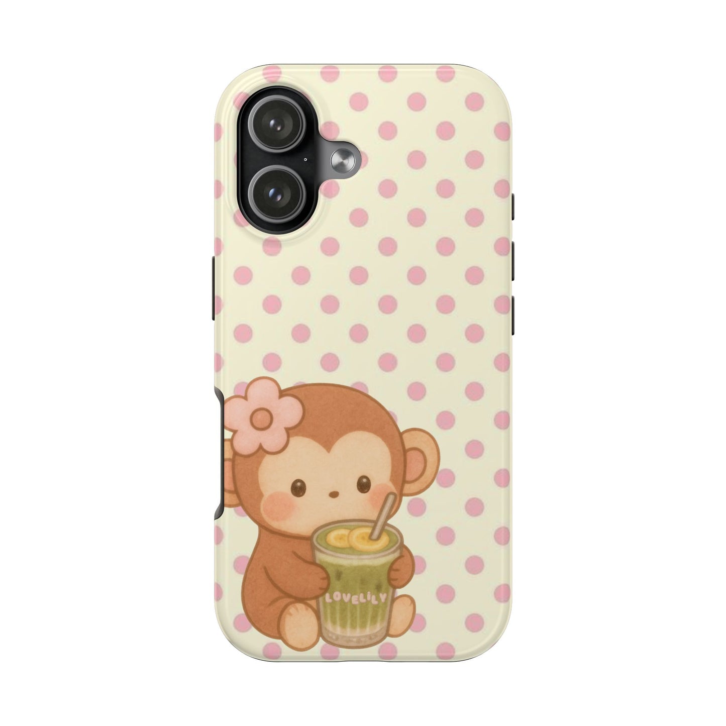 banana matcha monkey! stacked phone case