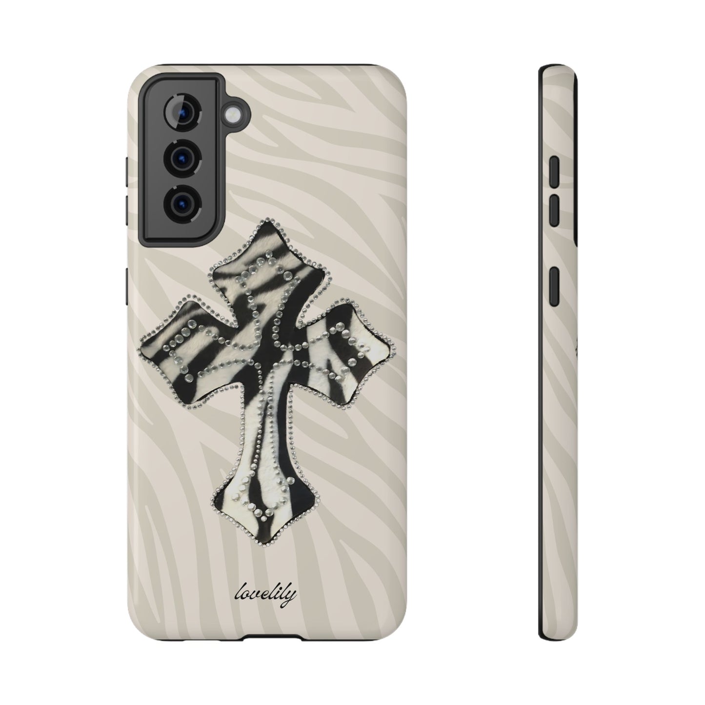 zebra cross stacked phone case