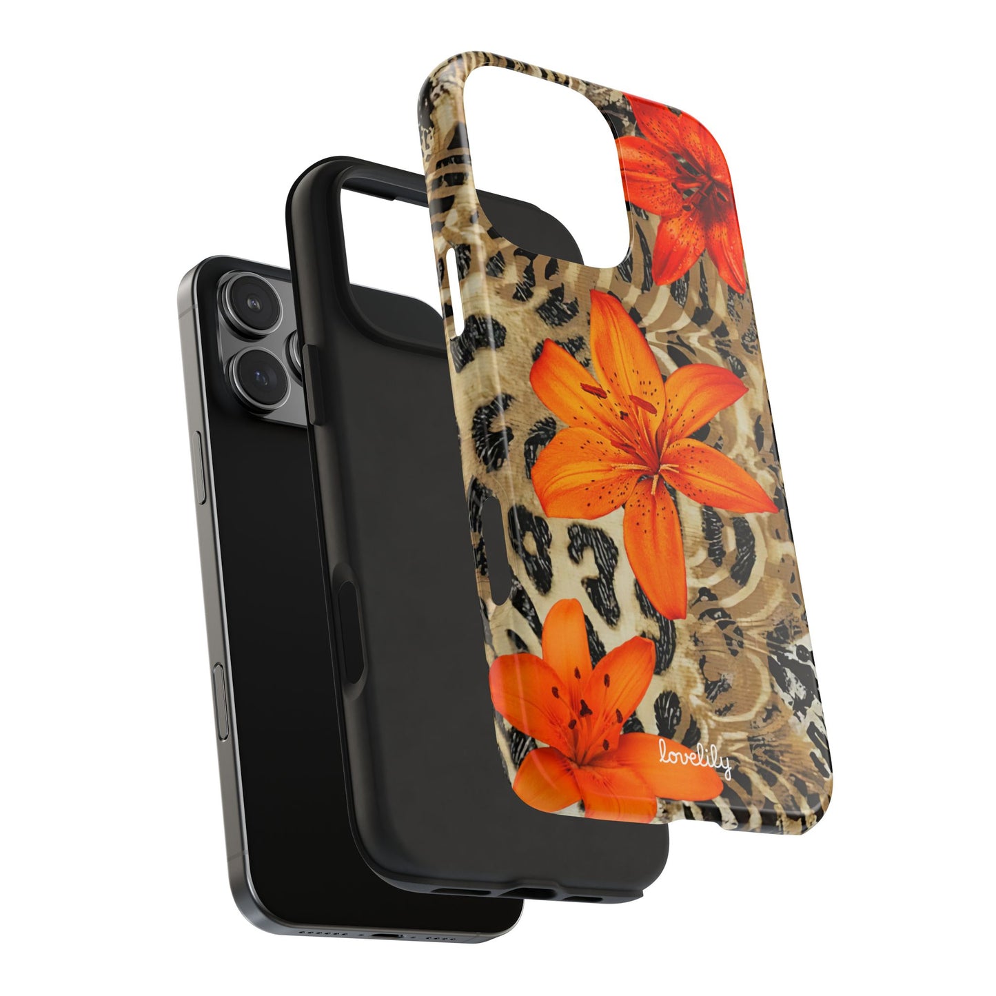 TIGERlily stacked phone case