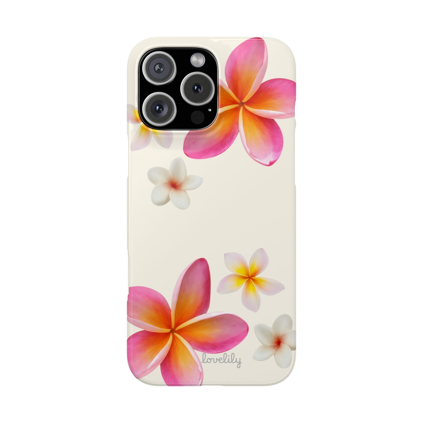 plumeria slim phone case