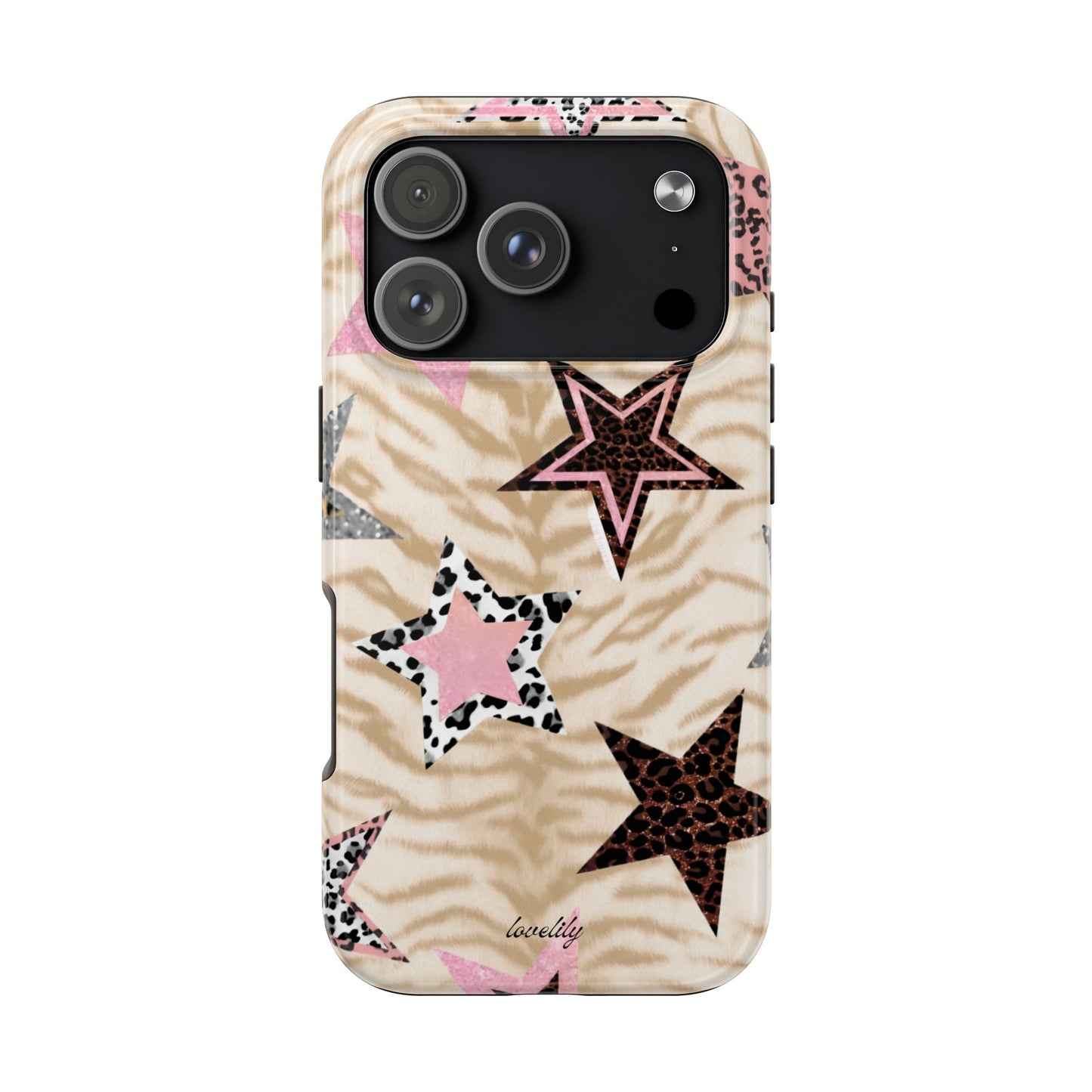 pink stars *** stacked phone case