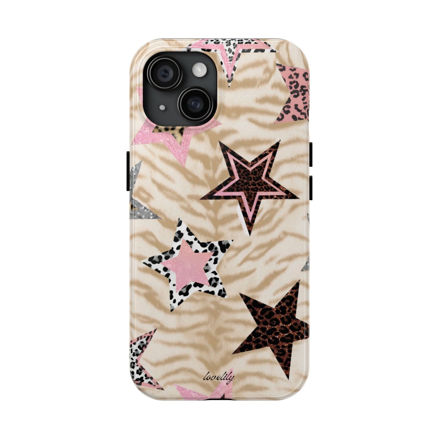 pink stars *** stacked phone case